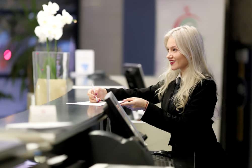Front desk receptionist Opening