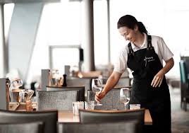Waiter and waitress